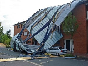 damage roof