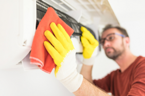 cleaning an AC